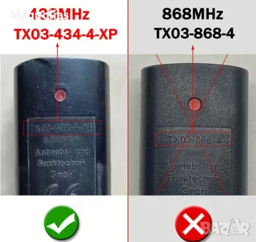 Дистанционно управление Sommer 434.42 Mhz за гаражни врати, порти, рампи, снимка 4 - Друга електроника - 53787683