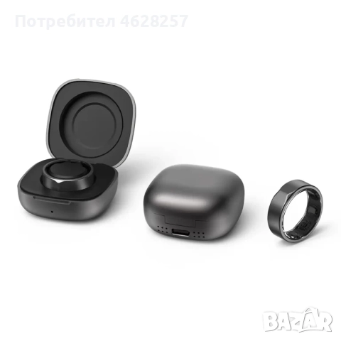 Смарт пръстен Xmart – 2301B, Размер 12, 21.5 мм, Черен, снимка 2 - Смарт гривни - 52119238