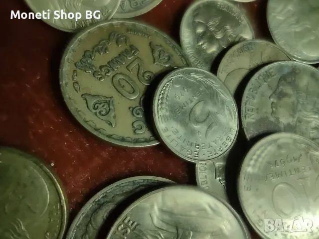 40бр монети Франция, снимка 2 - Нумизматика и бонистика - 50060492