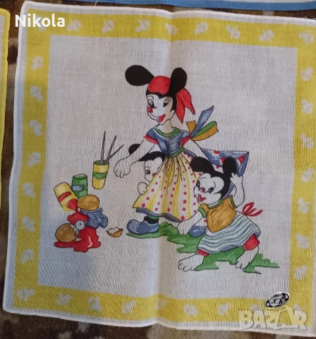 Винтидж памучни детски кърпички, снимка 4 - Пелени, памперси - 51151596