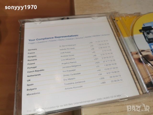 WILLI BETZ-КОЛЕКЦИОНЕРСКИ ДИСК 0203261633, снимка 11 - Колекции - 53682401