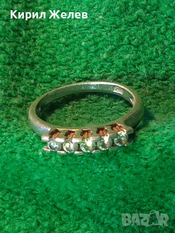 СТИЛЕН СКЪПОЦЕНЕН СРЕБЪРЕН ПРЪСТЕН СРЕБРО 925 с ЮВЕЛИРНО ФАСЕТИРАНИ БЛЕСТЯЩИ ЦИРКОНИ 49857, снимка 11 - Пръстени - 49522607