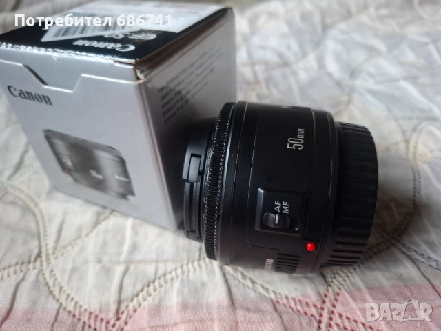 Обектив Canon 50mm 1:1,8 II, снимка 2 - Обективи и филтри - 54049691