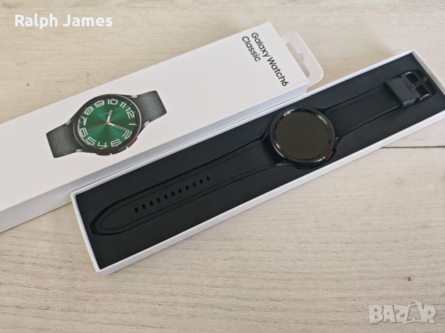 Бартер Отличен Samsung Galaxy Watch 6 Classic 47mm Гаранция, снимка 1 - Смарт гривни - 45452380
