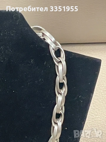 Сребърен масивен синджир , снимка 3 - Колиета, медальони, синджири - 53028173