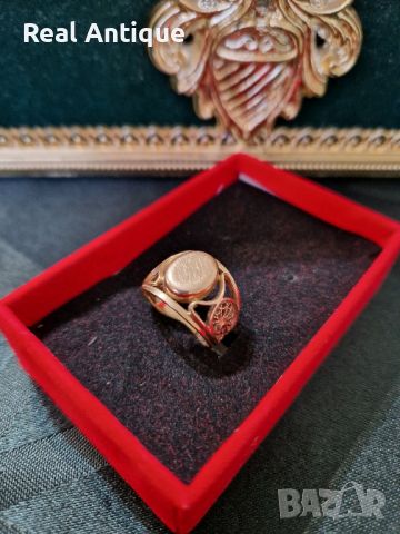 Чудесен антикварен руски златен пръстен , снимка 1 - Пръстени - 46370967