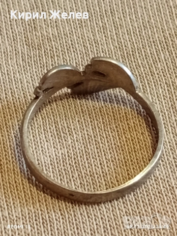 Флорален нежен бел епок стил сребърен пръстен АРТ БИЖУ 40247, снимка 9 - Пръстени - 52689839