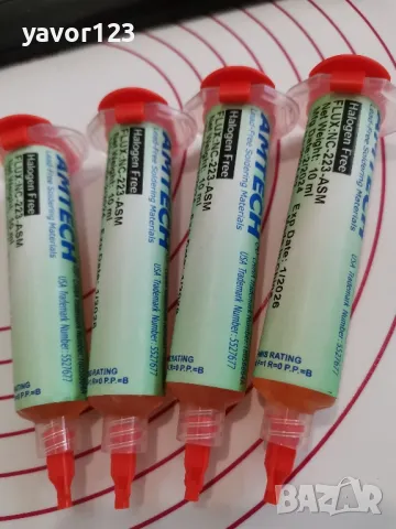 10cc Amtech NC-223-ASM (Китай) Флюс за запояване, снимка 2 - Други - 49225886