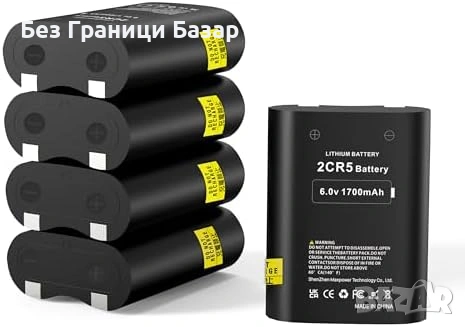 Нови 5 броя 2CR5 6V литиева батерия 1700mAh DL2CR5 EL2CR5 за фотоапарат