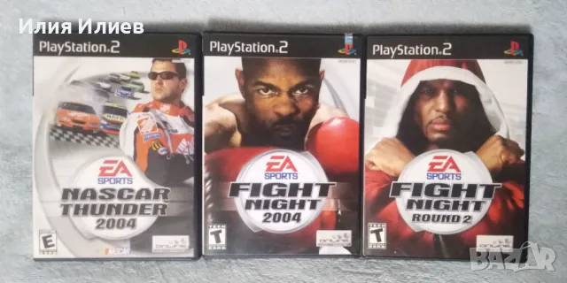 Nascar Thunder 2004 / Fight Night 2004 / Fight Night Roung 2 / PS2 NTSC, снимка 1 - Игри за PlayStation - 49119673