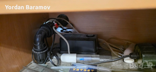 аквариум с всичко към него с рибките , снимка 5 - Аквариуми - 53377385