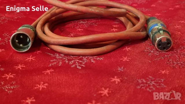 XLR към XLR кабел, 2 м, червен, снимка 3 - Микрофони - 50198027