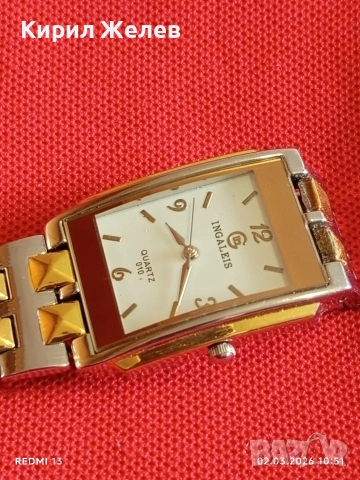 Модерен дизайн дамски часовник INGALEIS QUARTZ стил и елегантност 53748, снимка 6 - Дамски - 53674612