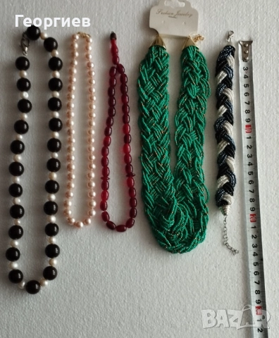 Колиета,гривна с естествени перли.Броеница кехлибар.