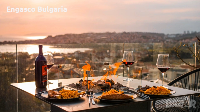 Модерна дизайнерска маса - Огнена маса Engasco Slava Low, снимка 2 - Маси - 53798826