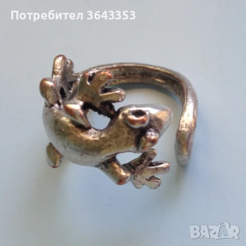 Пръстен-гекон, снимка 4 - Пръстени - 50900201