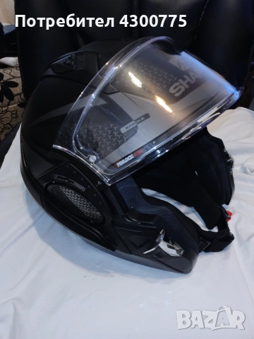 Продавам модулна каска Shark EVO GT Encke Matt Black Anthracite, снимка 4 - Аксесоари и консумативи - 53640873