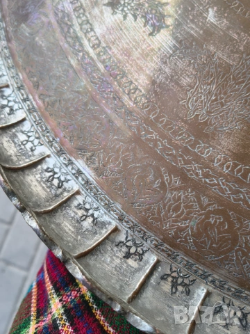 Уникален поднос синия, снимка 2 - Антикварни и старинни предмети - 53837467