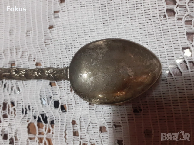 Стара антикварна малка колекционерска лъжичка Италия - N2, снимка 2 - Антикварни и старинни предмети - 53698220