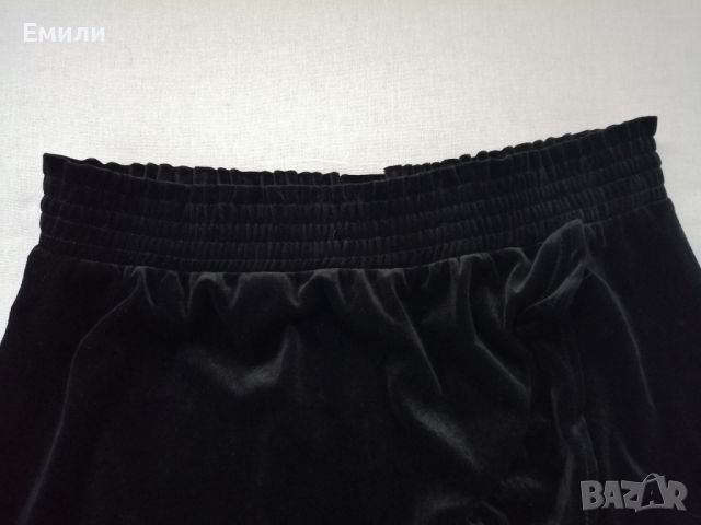 Monki нова дамска кадифена пола с висока талия р-р S-M, снимка 3 - Поли - 45092356