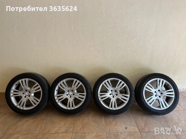  4 броя оригинални лети джанти 19 цола за Мерцедес GLK X204, снимка 3 - Гуми и джанти - 50669226