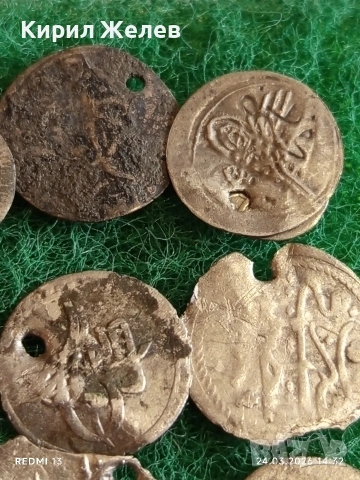 Лот сребърни монети 13 броя продупчени за носия, забрадка Колекция 54364, снимка 3 - Нумизматика и бонистика - 53960472