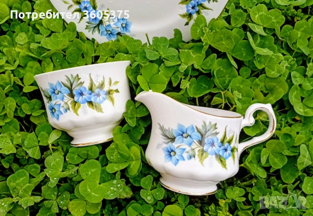 Тройни сетове за кафе, английски костен порцелан , снимка 10 - Сервизи - 54200992
