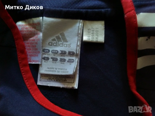 Аякс маркова детска футболна тениска Адидас  винтидж 2005г размер 152см, снимка 4 - Футбол - 51062495