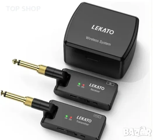 LEKATO WS-100 2.4G безжична система с кутия за зареждане, снимка 6 - Аудиосистеми - 48735531