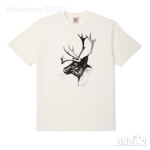 Тениска Filson - Pioneer Graphic, в цвят Off-White/Caribou, снимка 1 - Екипировка - 45338076