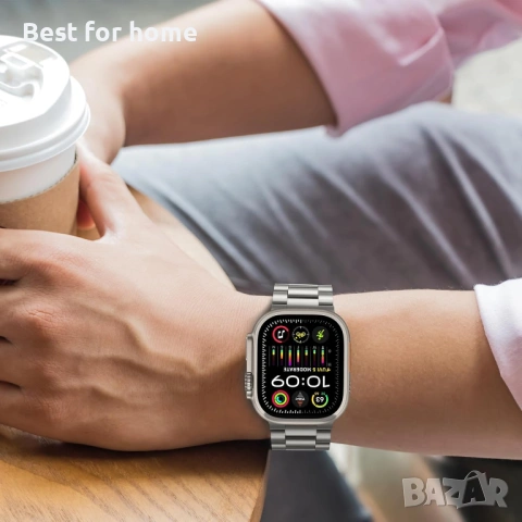 Каишка Tasikar, съвместима с Apple Watch, 49 мм, 45 мм, 44 мм, 42 мм, снимка 7 - Смарт гривни - 53406002