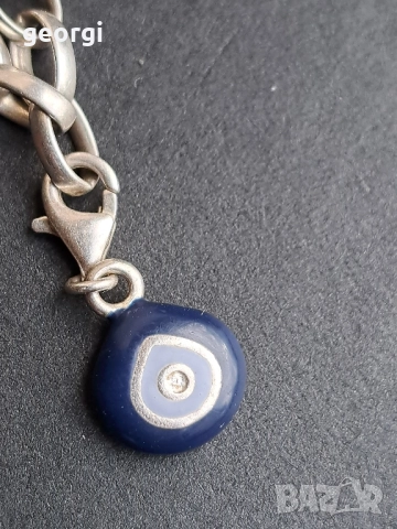 сребърна гривна Thomas sabo Charm club със 7 талисманчета , снимка 7 - Гривни - 52591368