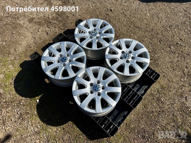 4бр.Алуминиеви джанти 15цола 5x112 за Vw Caddy,Golf,Touran,Skoda,Seat,Audi, снимка 3 - Гуми и джанти - 53753623