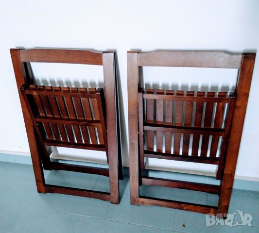 Складные деревянные стулья 4 шт., снимка 2 - Столове - 46138264