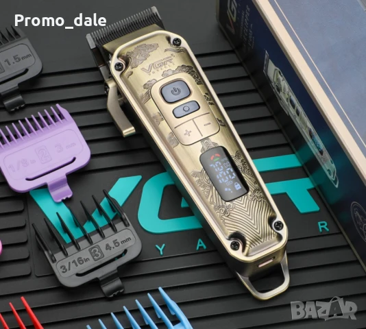 Безжична машинка за подстригване VGR 005, машинка за коса, тример за подстригване, снимка 3 - Машинки за подстригване - 50481879