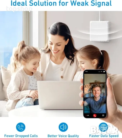 ЧИСТО НОВ усилвател за мобилен телефон Phonetone P30 до 5500 кв.  5G, 4G, LTE, 3G, съвместимост, снимка 2 - Друга електроника - 50493096