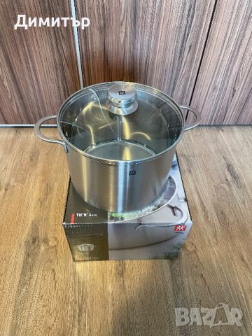 НОВА Тенджера от неръждаема стомана Zwilling 24см Tefal WMF Solingen, снимка 4 - Съдове за готвене - 46643208