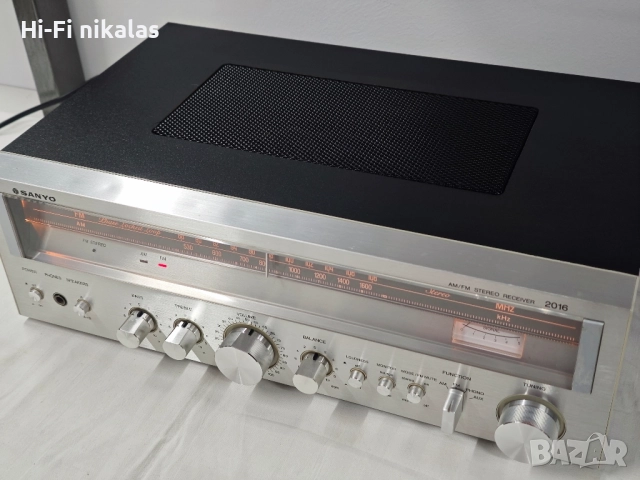 ретро стерео ресийвър усилвател SANYO 2016 , снимка 6 - Ресийвъри, усилватели, смесителни пултове - 52365947