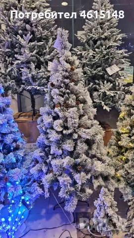 Скандинавска елха 3D+2D + шишарки LUX - kvm  метална стойка  Много гъста, снимка 3 - Други - 51962939