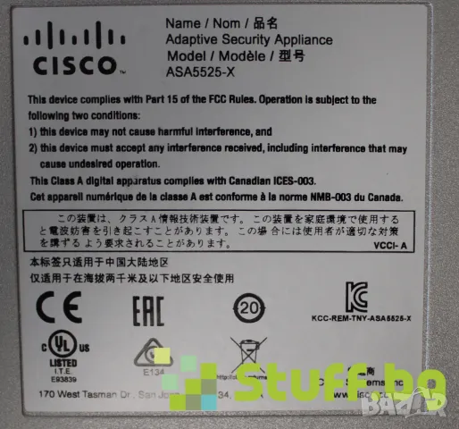 Cisco ASA 5525-X firewall, снимка 4 - Рутери - 50064909
