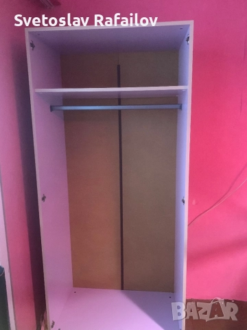 Детска секция с бюро и двукрилен гардероб, снимка 3 - Мебели за детската стая - 52582337