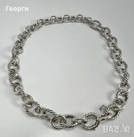 David Yurman оригинално сребърно дамско колие , снимка 1