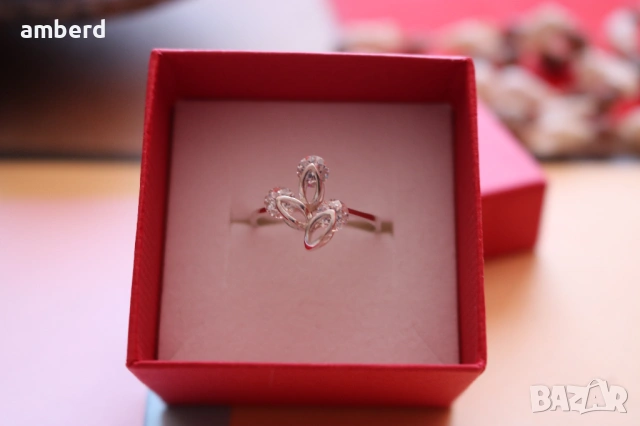 Сребърен пръстен - модел PLR026, снимка 2 - Пръстени - 53677196