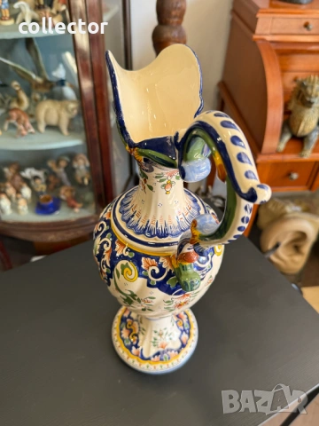 Френска порцеланова кана. №7972, снимка 6 - Антикварни и старинни предмети - 53897966