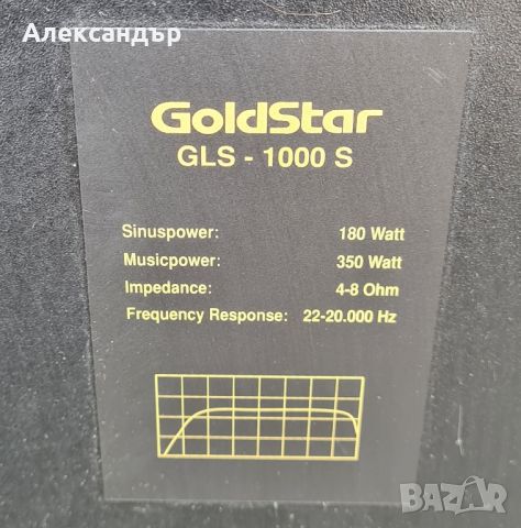 Тонколони Goldstar GLS-1000 S 2х350 w, снимка 3 - Тонколони - 45999758