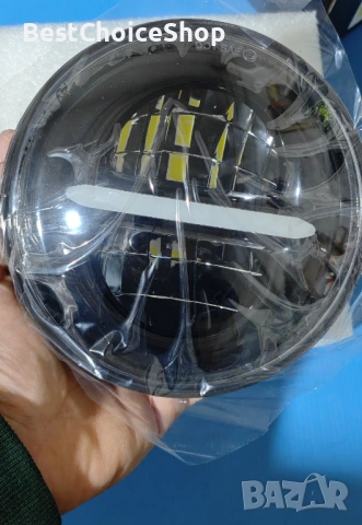 5,75-инчов LED кръгъл фар за мотоциклет с дневни светлини., снимка 7 - Аксесоари и консумативи - 54174874