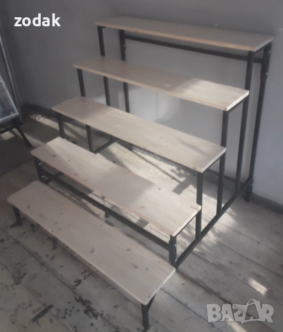 Професионален цветарски стелаж 5 етажа