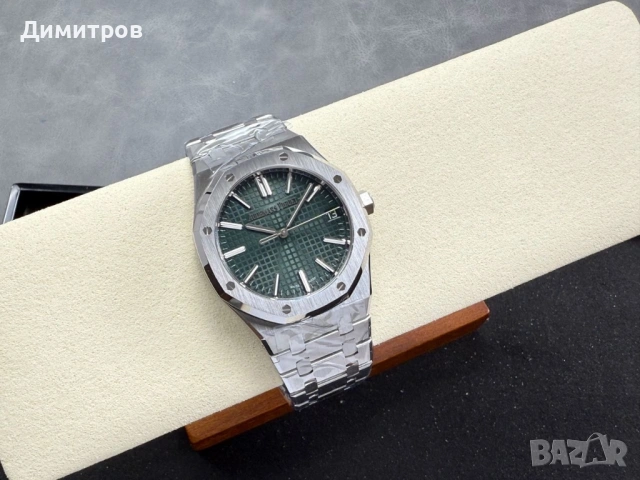 Наличен! Audemars Piguet ROYAL OAK green, Ref. 15510ST, снимка 2 - Мъжки - 53071690