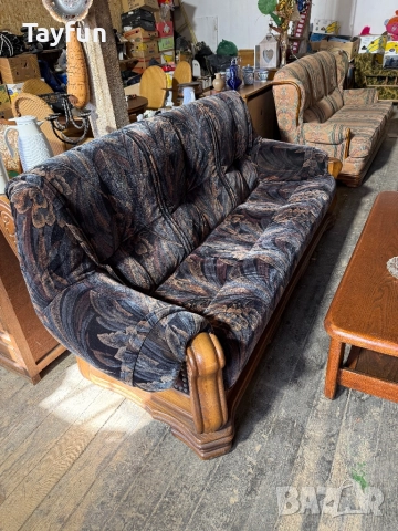 Луксозен Комплект Диван и Два Фотьойла - Внос от Белгия!, снимка 2 - Дивани и мека мебел - 52484621