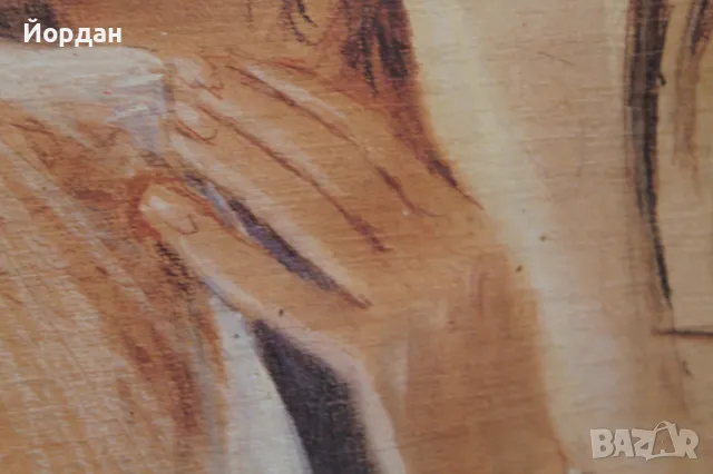 Стара картина върху дебел картон , снимка 12 - Картини - 50223874